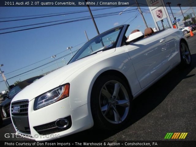 2011 Audi A5 2.0T quattro Convertible in Ibis White