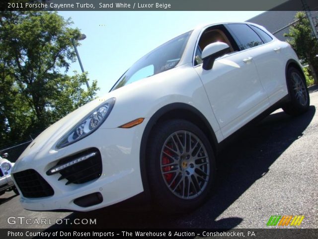 2011 Porsche Cayenne Turbo in Sand White