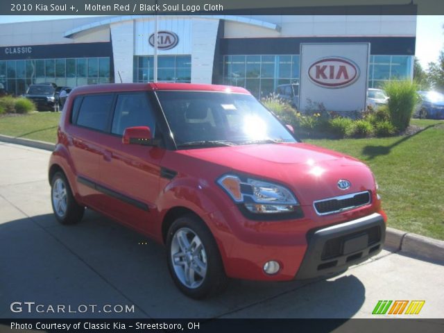 2010 Kia Soul + in Molten Red