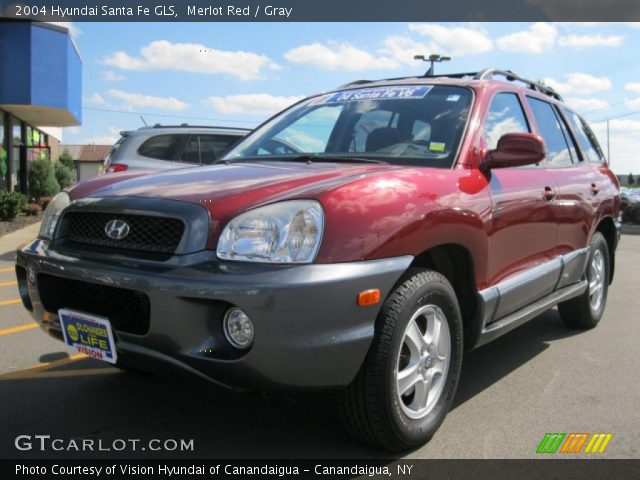 2004 Hyundai Santa Fe GLS in Merlot Red