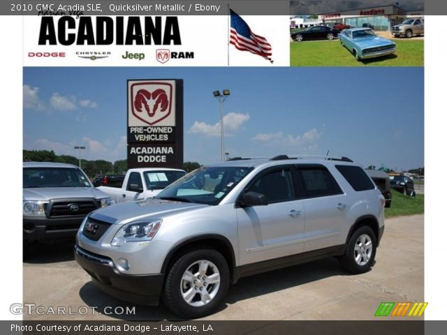 2010 GMC Acadia SLE in Quicksilver Metallic