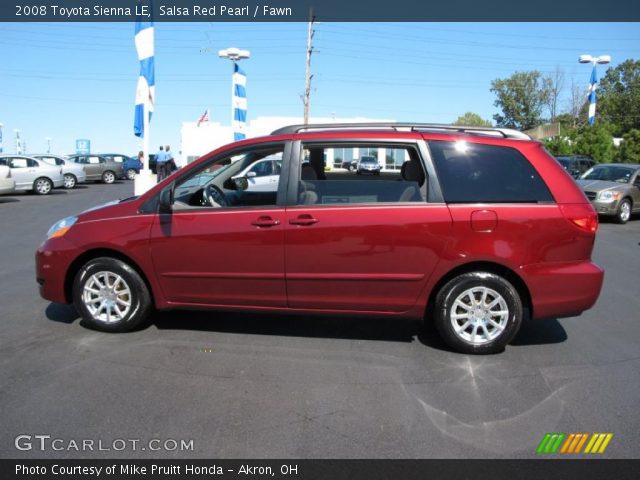 2008 Toyota Sienna LE in Salsa Red Pearl