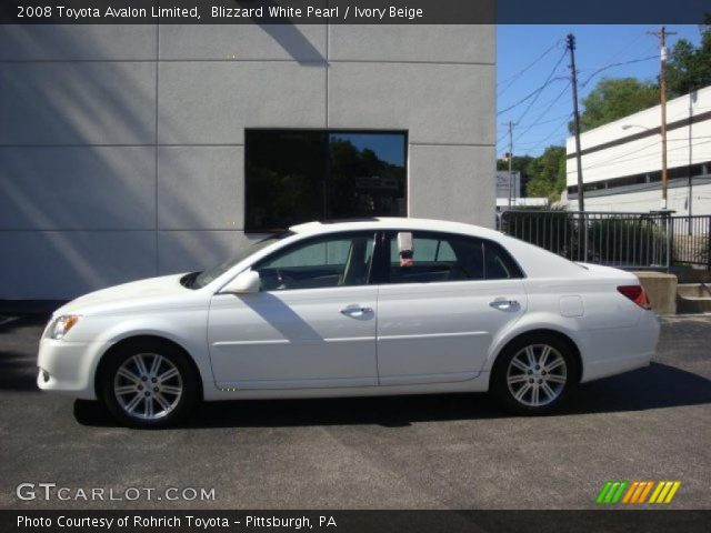 2008 Toyota Avalon Limited in Blizzard White Pearl