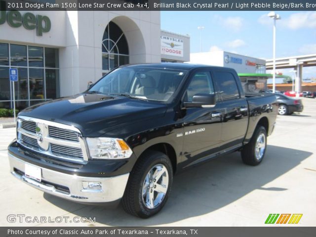 2011 Dodge Ram 1500 Lone Star Crew Cab 4x4 in Brilliant Black Crystal Pearl