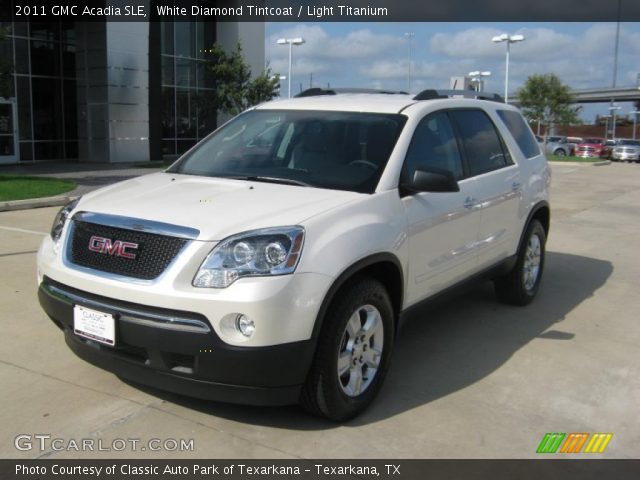 2011 GMC Acadia SLE in White Diamond Tintcoat