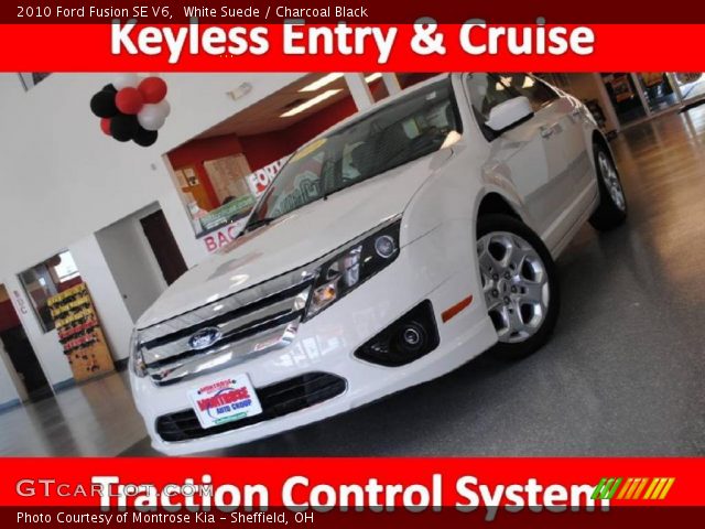2010 Ford Fusion SE V6 in White Suede