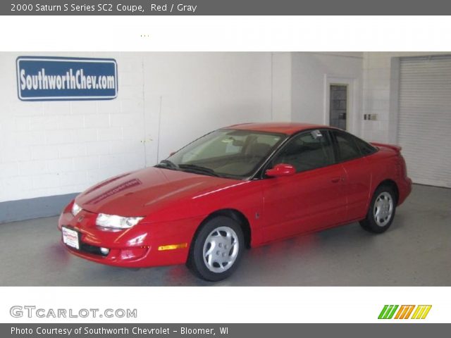 2000 Saturn S Series SC2 Coupe in Red