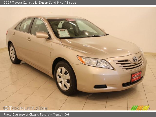 2007 Toyota Camry LE in Desert Sand Mica