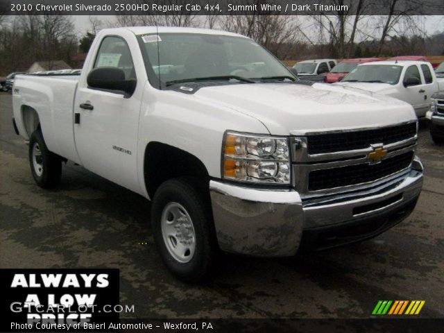 2010 Chevrolet Silverado 2500HD Regular Cab 4x4 in Summit White