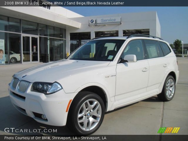 2008 BMW X3 3.0si in Alpine White