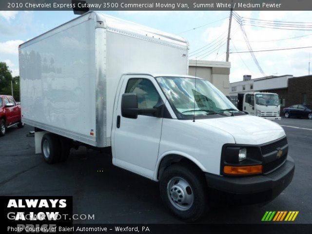 2010 Chevrolet Express Cutaway 3500 Commercial Moving Van in Summit White