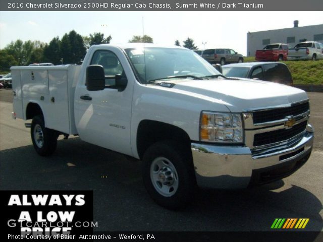 2010 Chevrolet Silverado 2500HD Regular Cab Chassis in Summit White