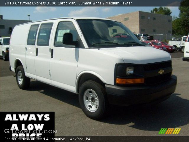 2010 Chevrolet Express 3500 Cargo Van in Summit White