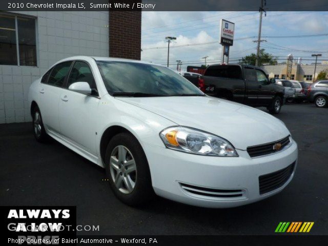 2010 Chevrolet Impala LS in Summit White