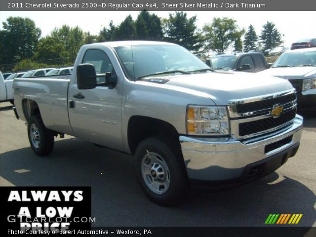 2011 Chevrolet Silverado 2500HD Regular Cab 4x4 in Sheer Silver Metallic