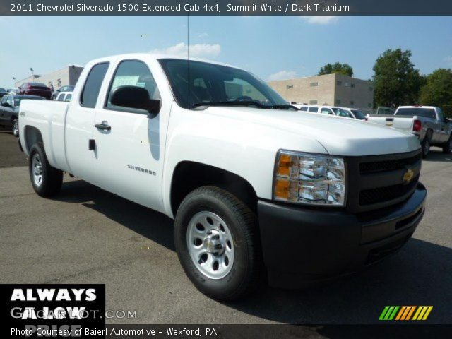 2011 Chevrolet Silverado 1500 Extended Cab 4x4 in Summit White