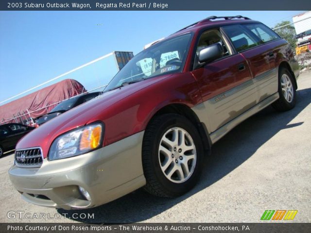 2003 Subaru Outback Wagon in Regatta Red Pearl