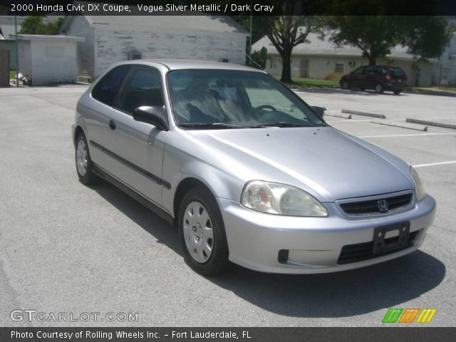 2000 Honda Civic DX Coupe in Vogue Silver Metallic