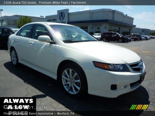 2008 Acura TSX Sedan in Premium White Pearl