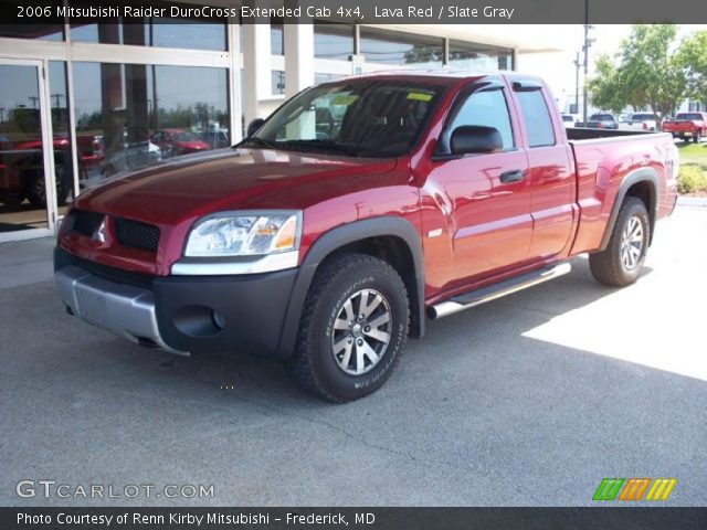 2006 Mitsubishi Raider DuroCross Extended Cab 4x4 in Lava Red