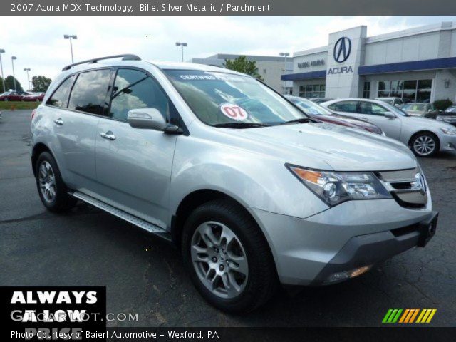 2007 Acura MDX Technology in Billet Silver Metallic