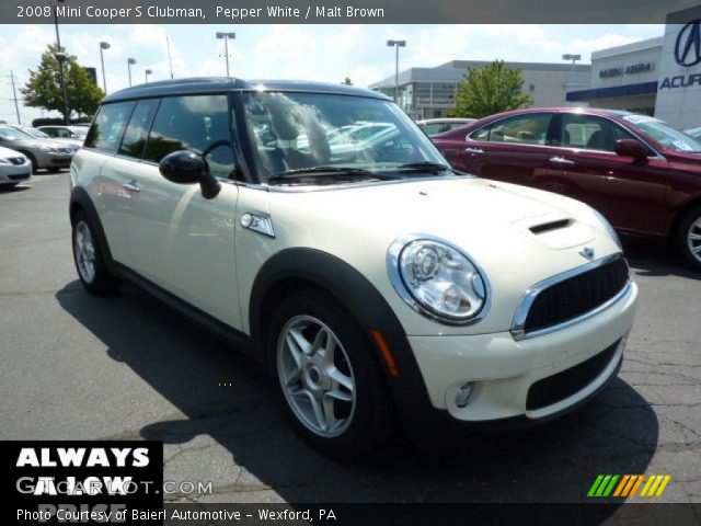 2008 Mini Cooper S Clubman in Pepper White