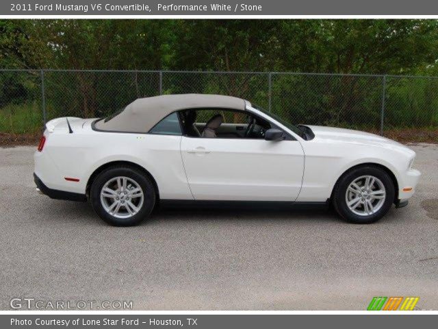 2011 Ford Mustang V6 Convertible in Performance White