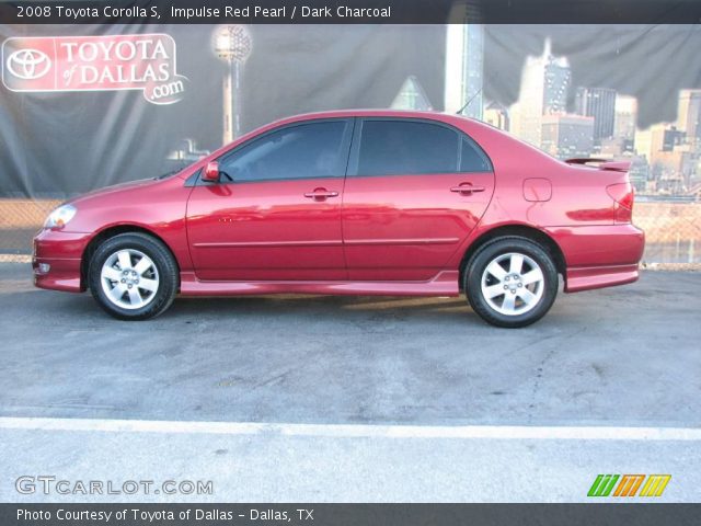 2008 Toyota Corolla S in Impulse Red Pearl