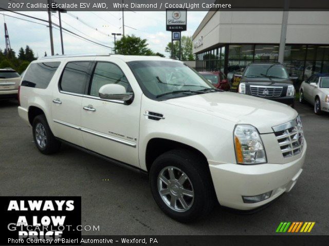 2007 Cadillac Escalade ESV AWD in White Diamond