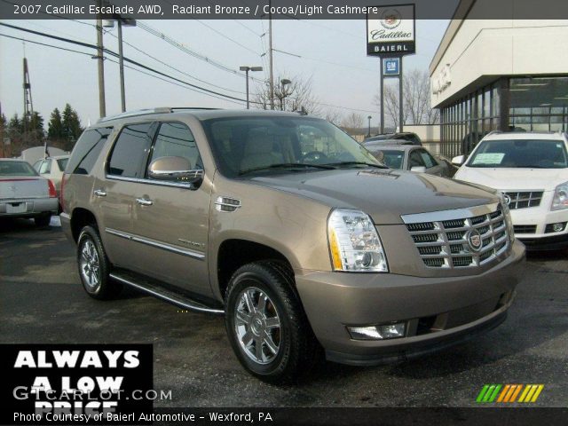 2007 Cadillac Escalade AWD in Radiant Bronze