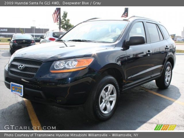 2009 Hyundai Santa Fe GLS 4WD in Deepwater Blue