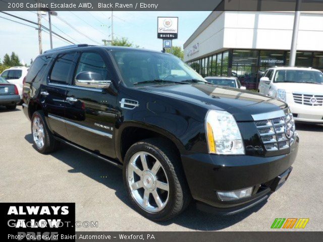 2008 Cadillac Escalade AWD in Black Raven