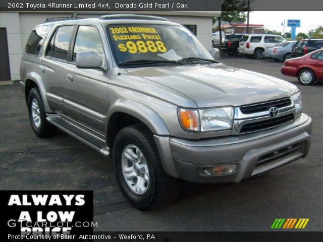 2002 Toyota 4Runner Limited 4x4 in Dorado Gold Pearl