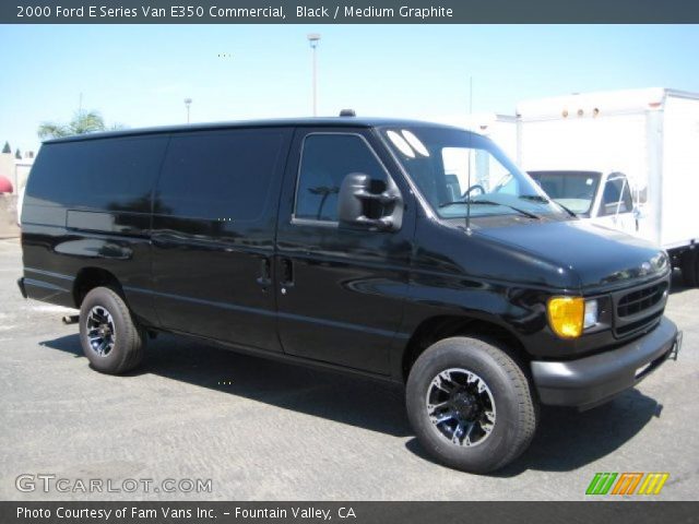 2000 Ford E Series Van E350 Commercial in Black