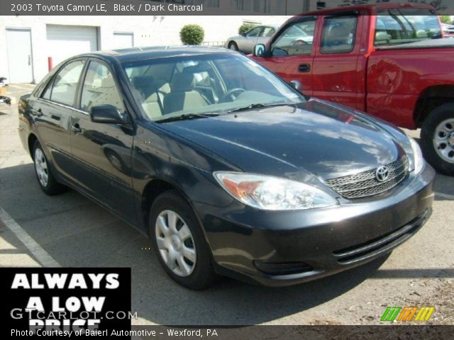 2003 Toyota Camry LE in Black