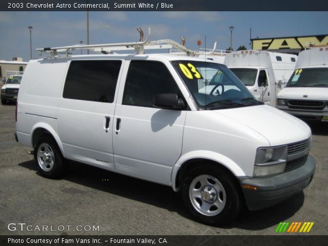 2003 Chevrolet Astro Commercial in Summit White