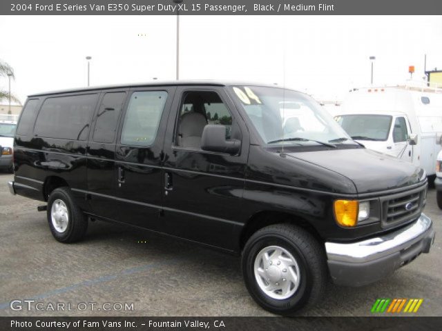 2004 Ford E Series Van E350 Super Duty XL 15 Passenger in Black