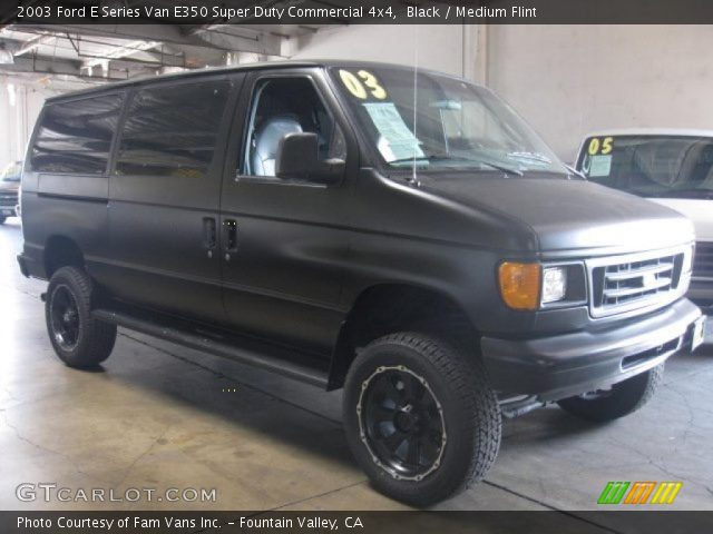 2003 Ford E Series Van E350 Super Duty Commercial 4x4 in Black