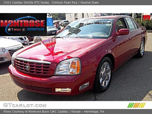2001 Cadillac DeVille DTS Sedan in Crimson Pearl Red