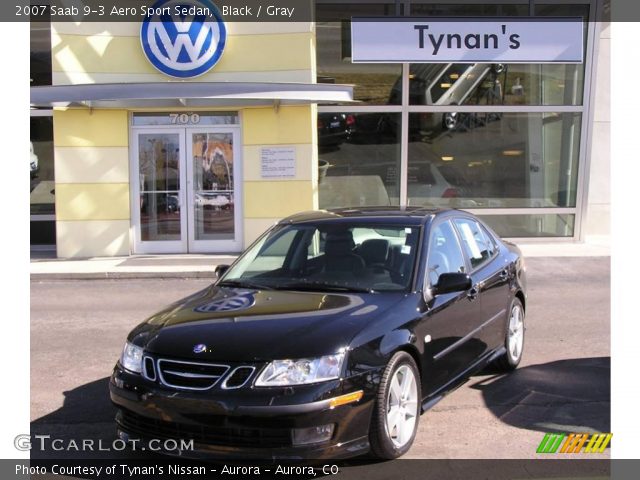 2007 Saab 9-3 Aero Sport Sedan in Black
