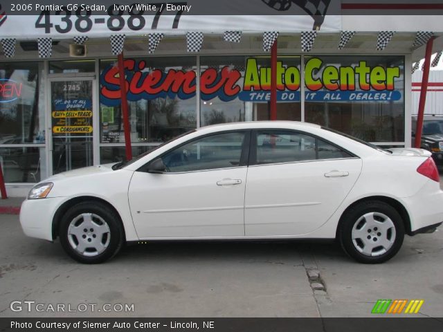 2006 Pontiac G6 Sedan in Ivory White