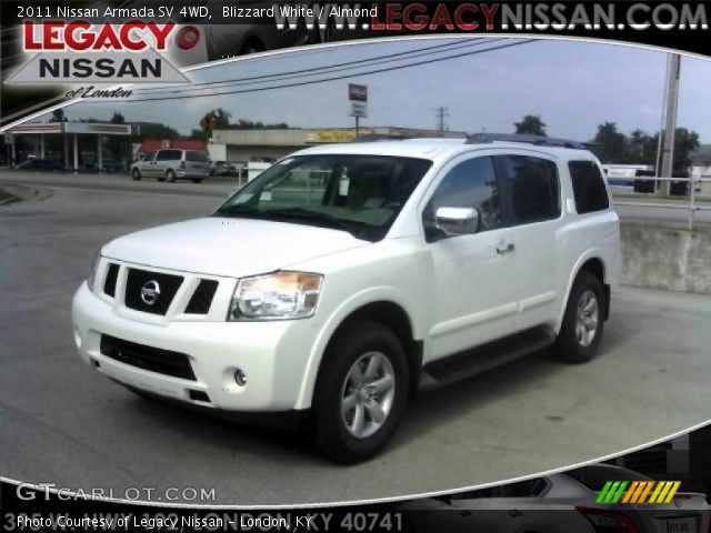 2011 Nissan Armada SV 4WD in Blizzard White