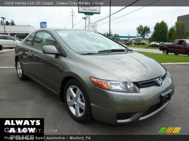 2008 Honda Civic EX Coupe in Galaxy Gray Metallic