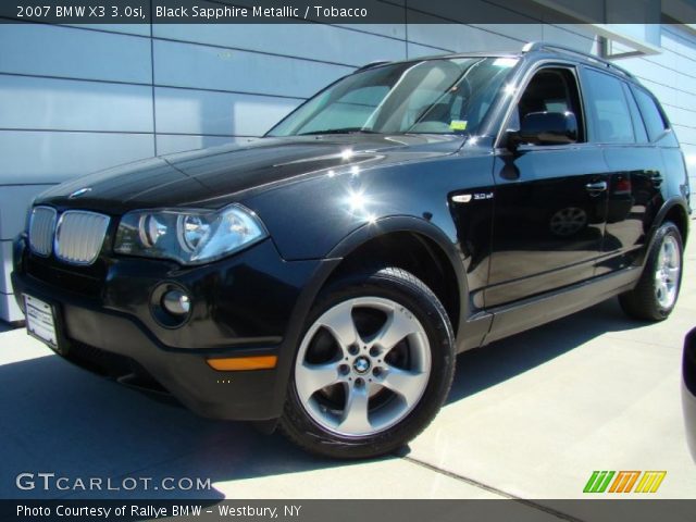 2007 BMW X3 3.0si in Black Sapphire Metallic