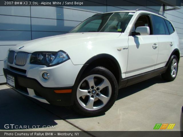 2007 BMW X3 3.0si in Alpine White