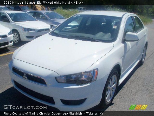 2010 Mitsubishi Lancer ES in Wicked White Metallic