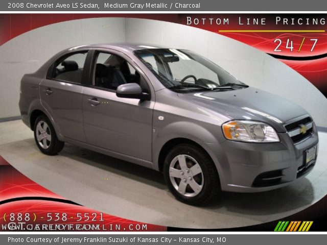2008 Chevrolet Aveo LS Sedan in Medium Gray Metallic