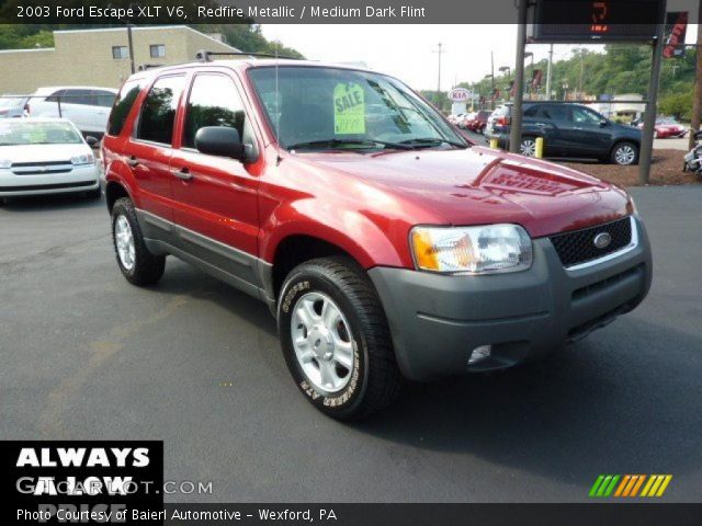 2003 Ford Escape XLT V6 in Redfire Metallic