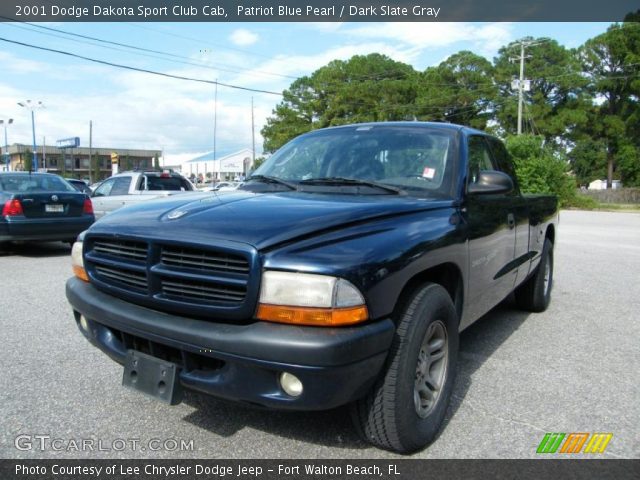 2001 Dodge Dakota Sport Club Cab in Patriot Blue Pearl