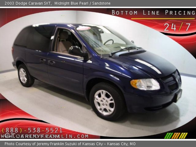 2003 Dodge Caravan SXT in Midnight Blue Pearl